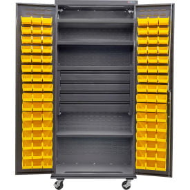 GoVets Configurable Mobile Bin Cabinet 36