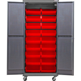 GoVets Configurable Mobile Pegboard Cabinet 36
