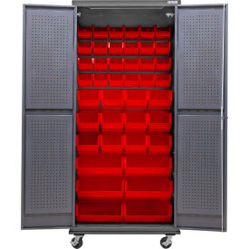 GoVets Configurable Mobile Pegboard Cabinet 36