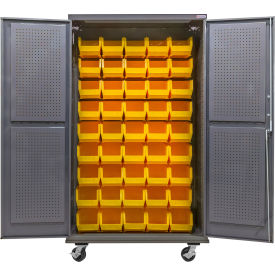 GoVets Configurable Mobile Pegboard Cabinet 48
