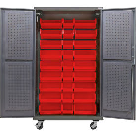 GoVets Configurable Mobile Pegboard Cabinet 48
