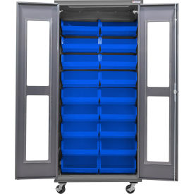 GoVets Clear-View Configurable Mobile Charging Cabinet 36