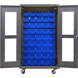 GoVets Clear-View Configurable Mobile Charging Cabinet 48