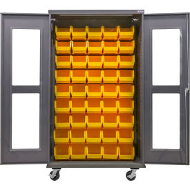 GoVets Clear-View Configurable Mobile Charging Cabinet 48