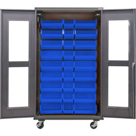 GoVets Clear-View Configurable Mobile Charging Cabinet 48
