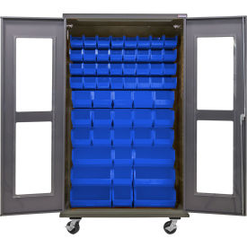GoVets Clear-View Configurable Mobile Charging Cabinet 48