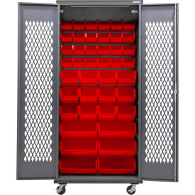 GoVets Configurable Ventilated Mobile Bin Cabinet 36