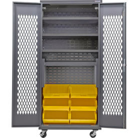 GoVets Configurable Ventilated Mobile Charging Cabinet 36
