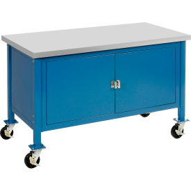GoVets™ Mobile Cabinet Workbench - Laminate Safety Edge 60