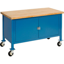 GoVets™ Mobile Cabinet Workbench - Maple Safety Edge 72