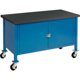 GoVets™ Mobile Cabinet Workbench - Phenolic Resin Safety Edge 72