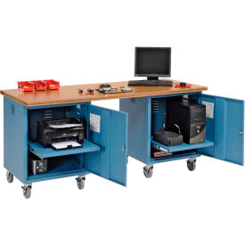 GoVets™ Mobile Pedestal Workbench 72 x 30