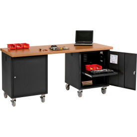 GoVets™ Mobile Pedestal Workbench 72 x 30