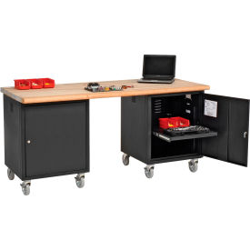GoVets™ Mobile Pedestal Workbench 72 x 30