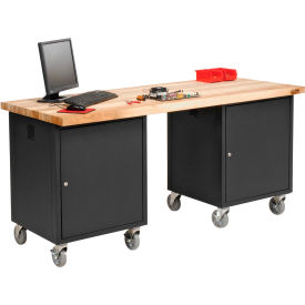 GoVets™ Mobile Pedestal Workbench 72 x 30