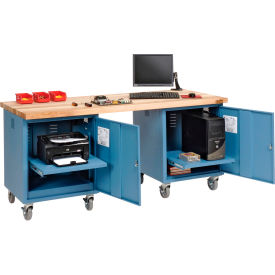 GoVets™ Mobile Pedestal Workbench 72 x 30
