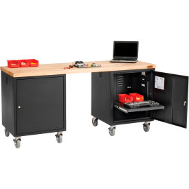 GoVets™ Mobile Pedestal Workbench 72 x 24