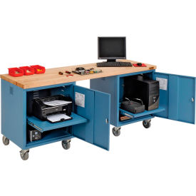 GoVets™ Mobile Pedestal Workbench 72 x 24