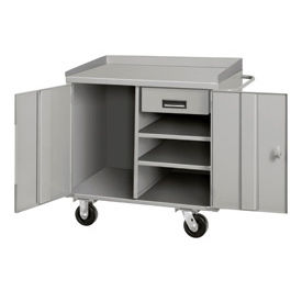GoVets™ Mobile Service Cabinet Bench W/ Drawer 36
