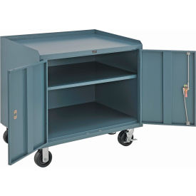 GoVets™ Mobile Service Bench Cabinet w/ Steel Square Edge Top 36