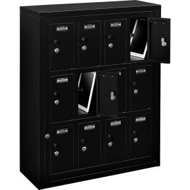 GoVets™ 3-Tier 12 Door Locker w/ Key Lock 28-1/2