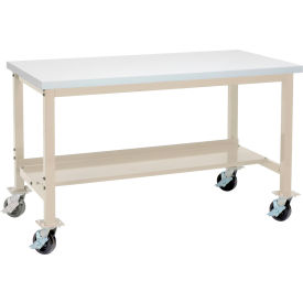 GoVets™ Mobile Production Workbench w/ ESD Square Edge Top 48