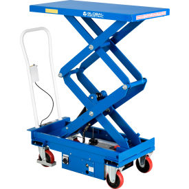 GoVets™ Battery Powered Mobile Double Scissor Lift Table 40