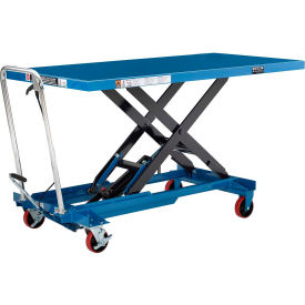 GoVets™ Long Deck Mobile Scissor Lift Oversized 63