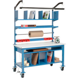GoVets™ Complete Mobile Packing Workbench ESD Safety Edge 60