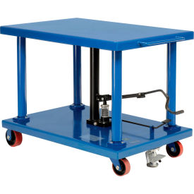 GoVets™ Work Positioning Post Lift Table Foot Control 6000 Lb. Cap. 48x32 Platform 068232