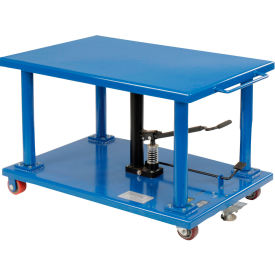 GoVets™ Work Positioning Post Lift Table Foot Control 2000 Lb. Cap. 36x24 Platform 381241