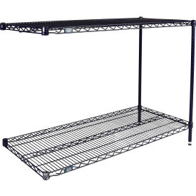 Nexel® 2 Shelf Nexelon® Blue Wire Shelving Unit Add On 60