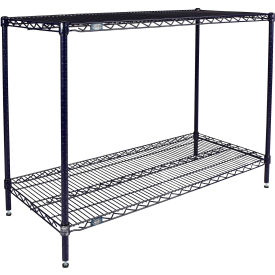 Nexel® 2 Shelf Nexelon® Blue Wire Shelving Unit Starter 30