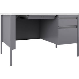 Interion® Teacher's Desk Single Right Pedestal 48