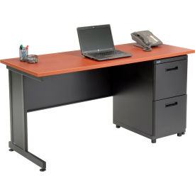 Interion® Office Desk with 2 Drawers - 60