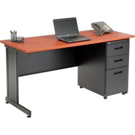 Interion® Office Desk with 3 Drawers - 60