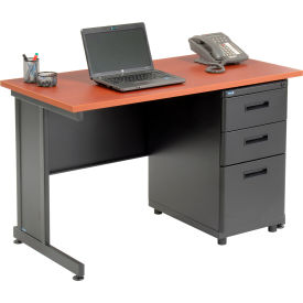 Interion® Office Desk with 3 Drawers - 48