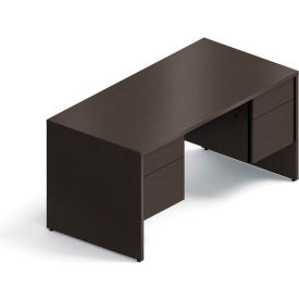 Global™ Wood Desk - Double Pedestal - 60