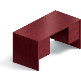 Global™ Wood Desk with Double Pedestal - 60