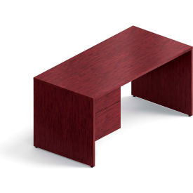 Global™ Wood Desk with Left Pedestal - 60