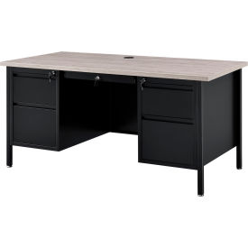 Interion® Steel Teachers Desk 60