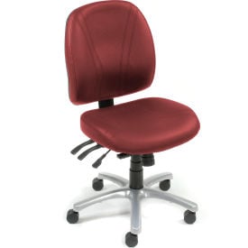 Interion® Antimicrobial Multifunctional Office Chair Burgundy 605BY-AM250