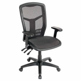 Interion® Office Chair With High Back & Adjustable Arms Mesh Black 622248