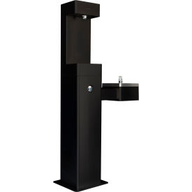GoVets™ Outdoor Bottle Filling Station w/ Drinking Fountain Black 216BK761