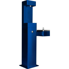 GoVets™ Outdoor Bottle Filling Station w/ Drinking Fountain Blue 216BL761