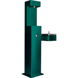 GoVets™ Outdoor Drinking Fountain w/ Bottle Filling Station Green 216GN761