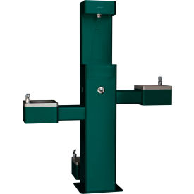 GoVets™Outdoor Bottle Filler w/Bi-Level Drinking Fountain & Pet Station Green 221GN761