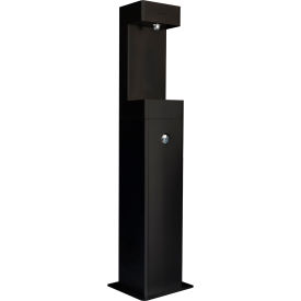 GoVets™ Outdoor Pedestal Bottle Filling Station Black 222BK761