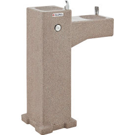 GoVets™ Outdoor Bi-Level Drinking Fountain w/ Filter Rotocast Granite Finish 604F603