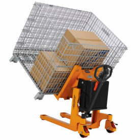 GoVets™ Battery Powered Container Pallet & Skid Tilter 2200 lb Cap 22-1/2x32 Fork 424241